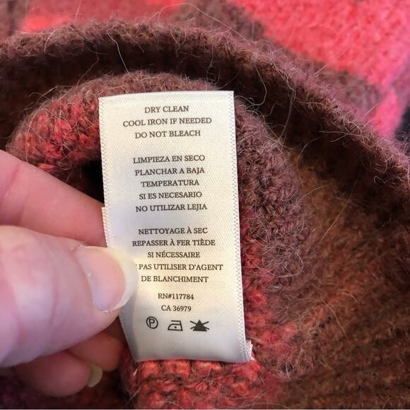 Rails Cynthia fuchsia pink camo wool alpaca blend button front cardigan - Picture 10 of 15